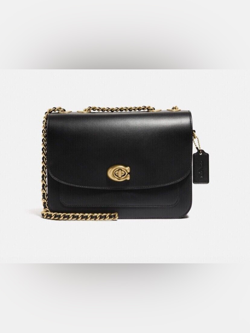 Coach Madison Black Leather Shoulder Bag
